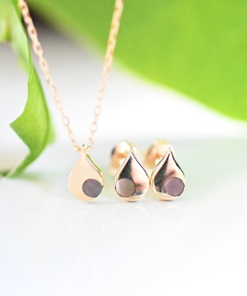 sowi ピアス K10 月雫 ピアス レディース : ZOZOTOWN Yahoo!店