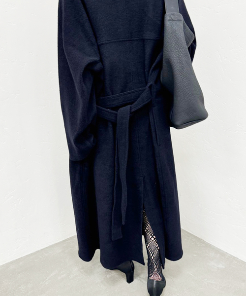 PAN トレンチコート コート 「PAN/パン」W/CA PILE LONG TRENCH