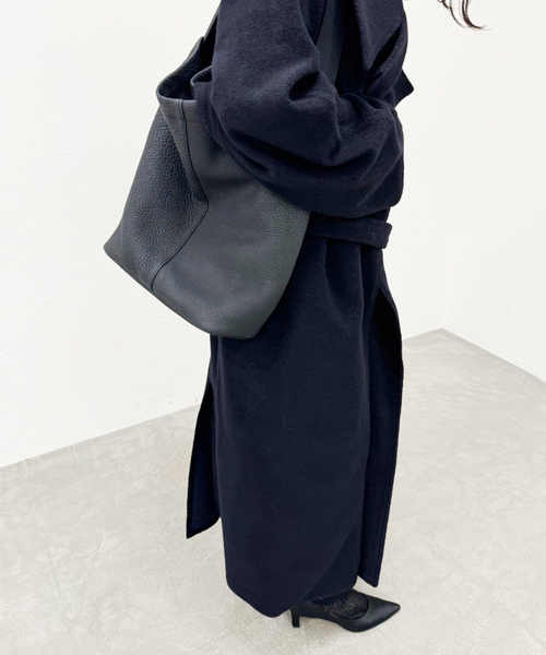 PAN トレンチコート コート 「PAN/パン」W/CA PILE LONG TRENCH