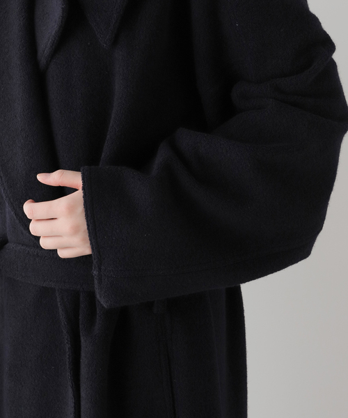 PAN トレンチコート コート 「PAN/パン」W/CA PILE LONG TRENCH
