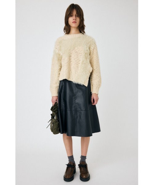 MOUSSY ニット INTARSIA SLIT セーター レディース : ZOZOTOWN Yahoo 