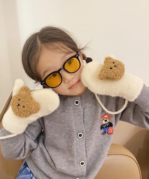 CERCA 手袋 lulunoix/くま手袋 N15328 キッズ 子供 男の子 女の子