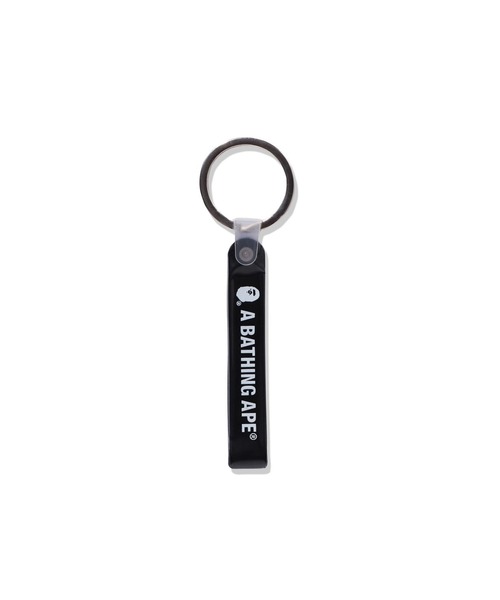 レザー ブラック APEHEAD キーホルダー BAPE☆新品・未使用 BAPE Ape Head Leather Keychain Black Men's - SS24 - US