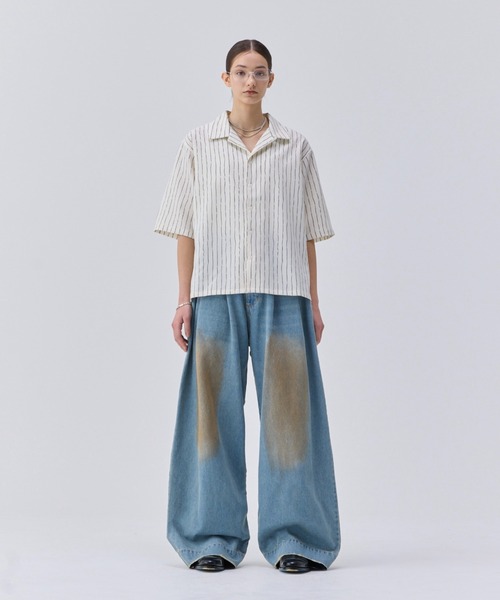 LOOSE H / S OPEN COLLAR SHIRT (ASSORT)/ルーズハーフスリーブ