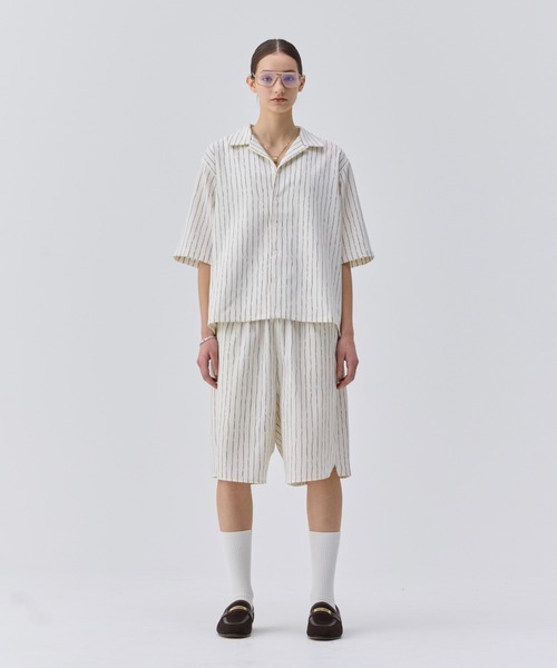 soerte シャツ LOOSE H / S OPEN COLLAR SHIRT (ASSORT)/ルーズ