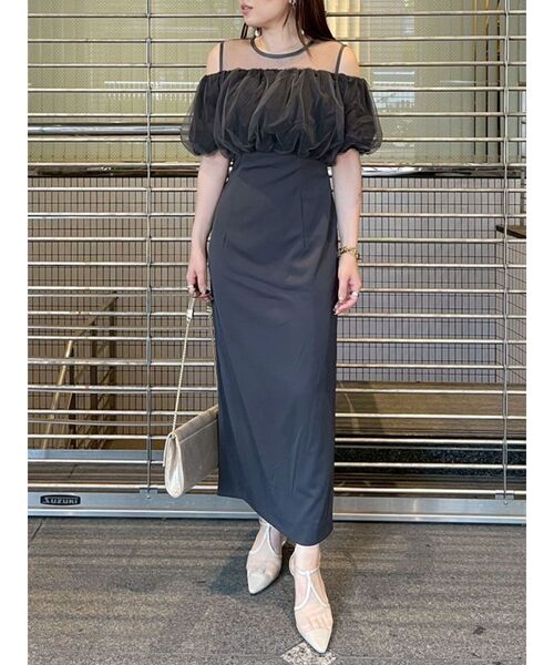 ＊美品＊ ラグナムーン LADYシアーボレロレイヤードワンピース LAGUNAMOON ドレス LADYシアーボレロレイヤードワンピース