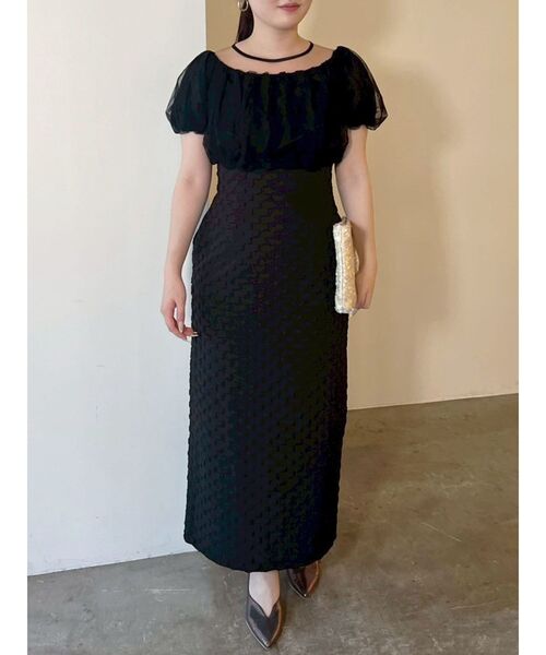 LAGUNAMOON ドレス LADYシアーボレロレイヤードワンピース