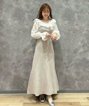ワンピース オフショルブラウスビスチェニットワ...の詳細画像3