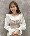 ワンピース オフショルブラウスビスチェニットワ...の詳細画像5