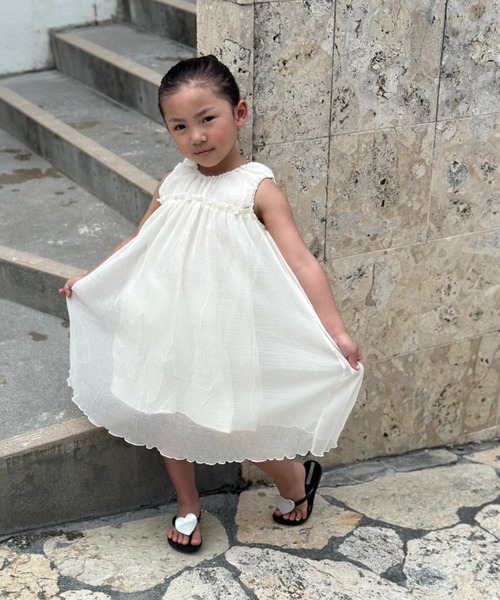 TARKER ワンピース シフォンワンピース キッズ 子供服 女の子