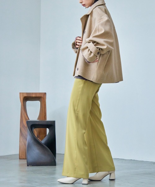 「Fashion Letter」 ステンカラーコート M ベージュ レディース_画像4