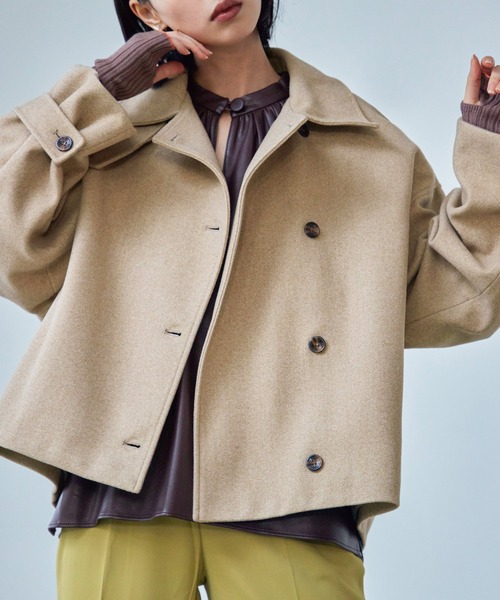 「Fashion Letter」 ステンカラーコート M ベージュ レディース_画像8