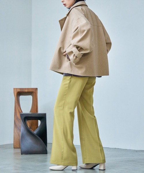 「Fashion Letter」 ステンカラーコート M ベージュ レディース_画像9