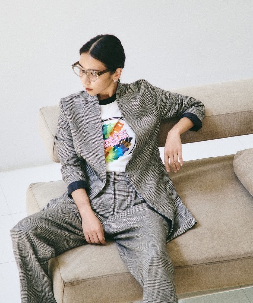 【未使用品】Glen Check テーラードジャケット S mikomori（ミコモリ） ジャケット テーラードジャケット GLEN CHECK JK