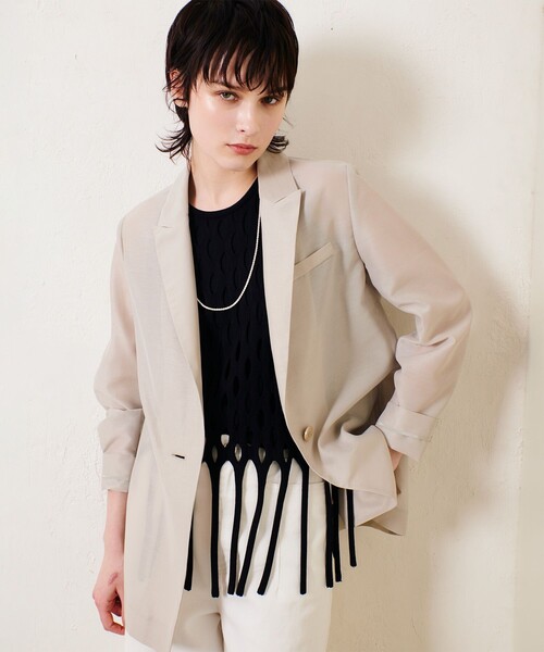 ★最終お値下げしました★allureville ピンク テーラードジャケット INGEBORG×VIVIANO】ウールダブルテーラードジャケット｜ピンク