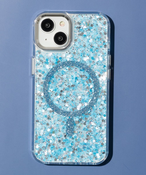 emonique スマホケース iPhoneケース カバー キラキララメ