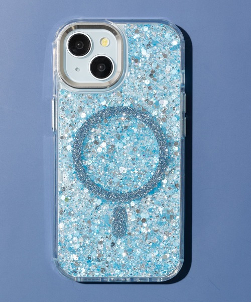 名入れ♡キラキラムーンシェルフレーク✨ラメ⭐︎オリジナル✨iPhoneケース 名入れ♡キラキラムーンシェルフレーク✨ラメ⭐︎オリジナル