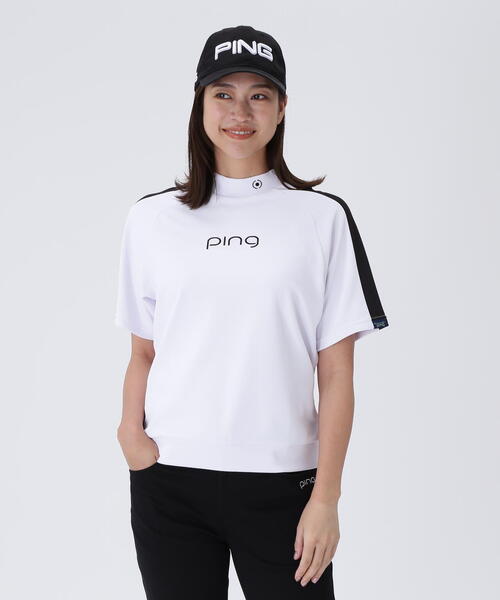 【新品】PING ピン　ハイネック モックネック 半袖　Ｌサイズ 新品】PING／ハイネック／モックネック／半袖 - メルカリ