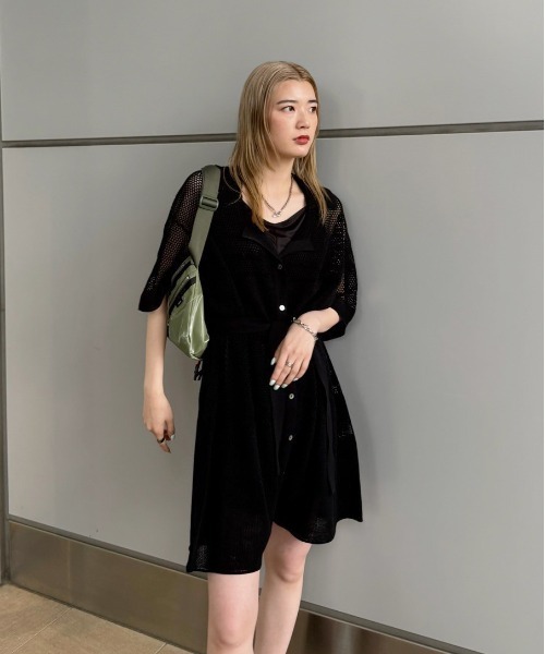Ameri（アメリ） オールインワン 2WAY KNIT ROMPERS SHIRT レディース
