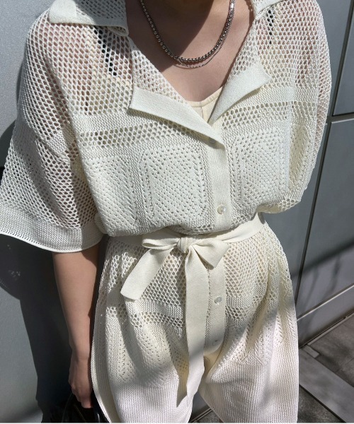 Ameri（アメリ） オールインワン 2WAY KNIT ROMPERS SHIRT レディース