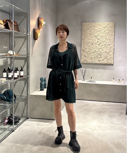Ameri（アメリ） オールインワン 2WAY KNIT ROMPERS SHIRT レディース