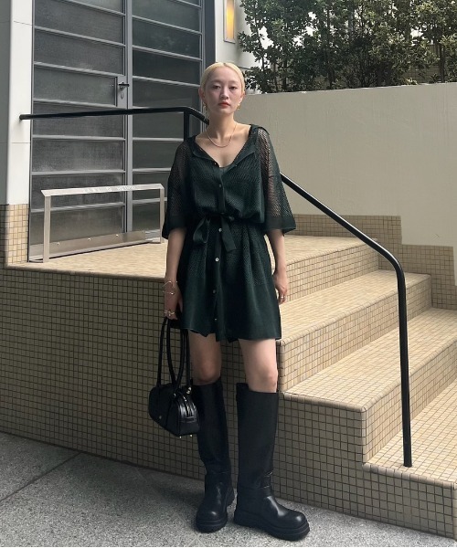 Ameri（アメリ） オールインワン 2WAY KNIT ROMPERS SHIRT レディース