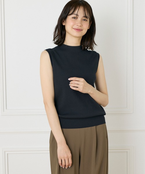 ニット セーター 1/28 Good Mood ノースリーブワイドリブニット レディース