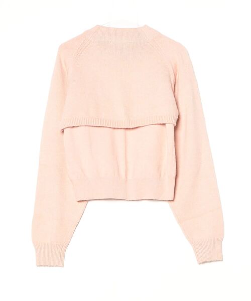 「MADEMOISELLE ROPE'」 長袖ニット 38 ピンク レディース_画像2