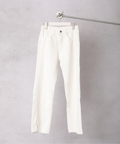 [ap retro] ботинки cut Denim брюки LARGE индиго голубой женский 