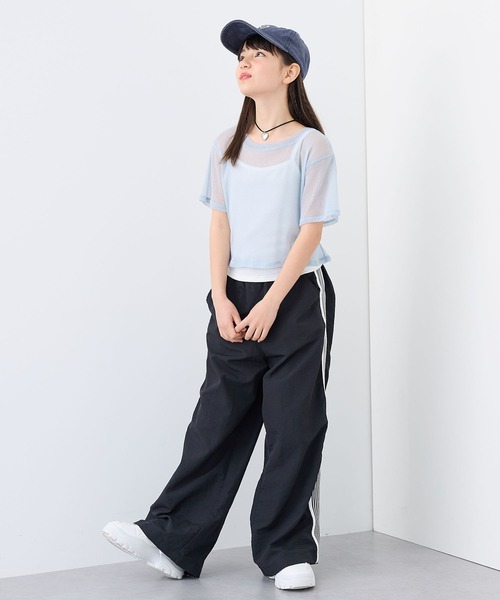 BISKEE tシャツ ハートチョーカー付き ラメチュールTシャツ