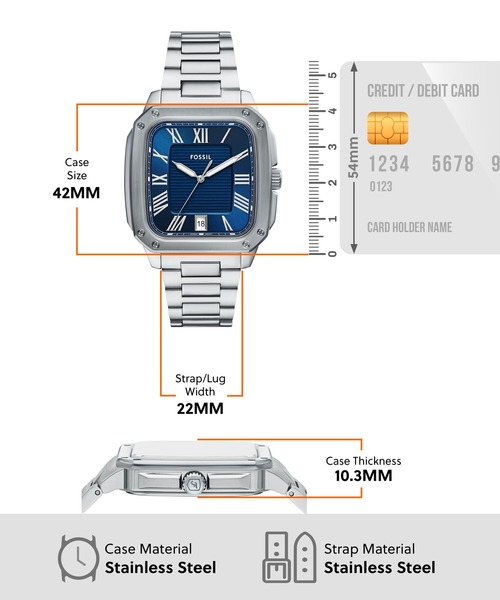FOSSIL（フォッシル） 腕時計 腕時計 メンズ アナログ ステンレス
