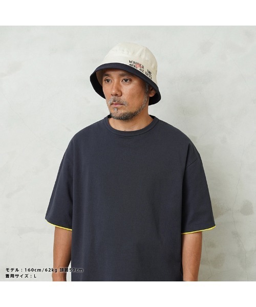 WAIPER.inc セーラーハット BLACK 　Lサイズ WAIPER.inc 帽子 ハット 米軍 セーラーハット STENCIL USNA