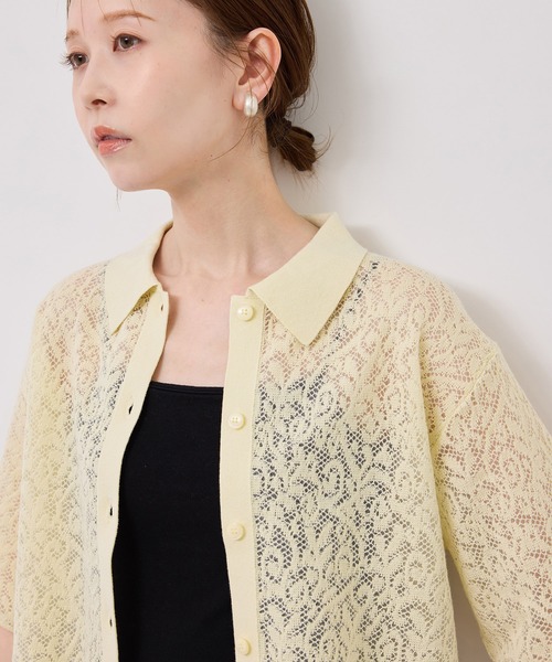 RELISH 売れ筋商品|||レリッシュ カーディガン アウター レディース Cardigans White ZIP KNIT CARDIGAN(F WHITE): TOPSjosemoon