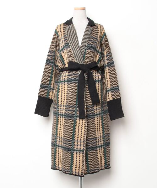 OSMOSIS（オズモーシス） ニットワンピース ONE SIZE ベージュ