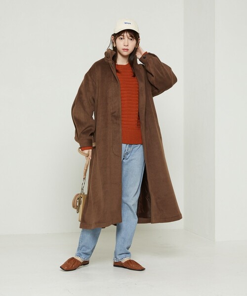FREAK'S STORE（フリークスストア） チェスターコート フリ- ブラウン