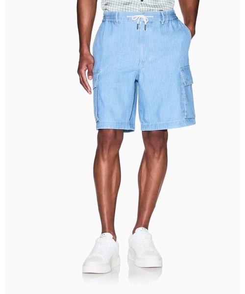 新品64％OFF アルマーニ エクスチェンジ スラックス 33 紺 1タック ARMANI EXCHANGE（アルマーニエクスチェンジ）の「【A|X