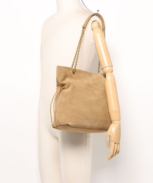 CHARLES&KEITH アリア ブレイドストラップダブルハンドルトートバッグ CHARLES & KEITH｜Arya アリア リサイクルスエードブレイド