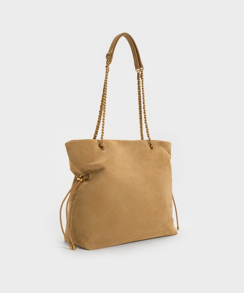CHARLES ＆ KEITH トートバッグ Arya アリア リサイクルスエード