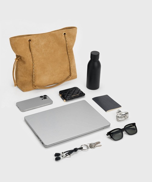 CHARLES&KEITH アリア ブレイドストラップダブルハンドルトートバッグ CHARLES & KEITH｜Arya アリア ブレイドストラップダブル