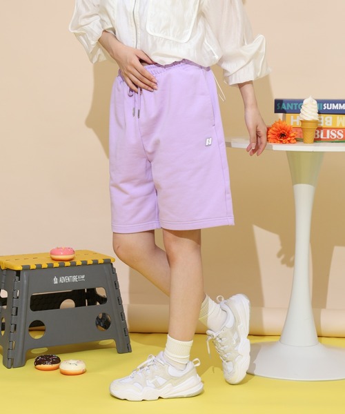 NERDY パンツ ワッペンハーフパンツ レディース : ZOZOTOWN Yahoo!店