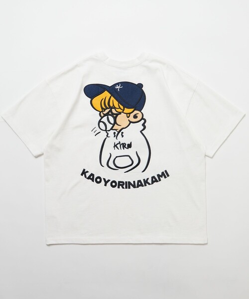 kaoyorinakami 半袖Tシャツ MEDIUM ホワイト メンズ : ZOZOTOWN Yahoo