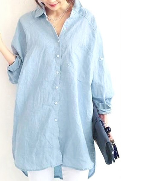 「Miniministore」 長袖シャツ XX-LARGE ホワイト レディース
