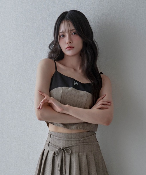 M DOLLY キャミソール *M DOLLY original* stripe camisole tops