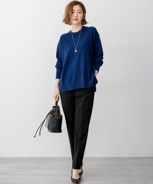 ベージュニットセーター　美品 セール】 【KING SIZE】【Cash Lamb's Wool】ハーフジップ ニット_25年