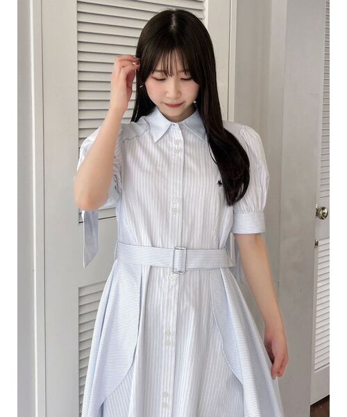 【POLO BCS コラボ】ヘムレイヤードシャツワンピース POLO BCS ワンピース 「POLO コラボ」ヘムレイヤードシャツ