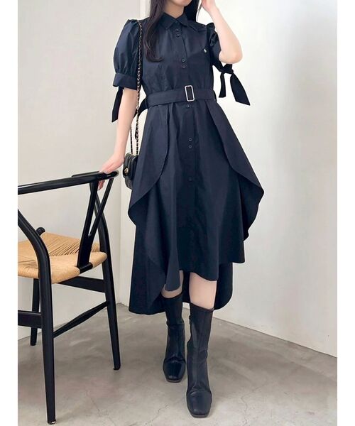 POLO BCS ワンピース 「POLO コラボ」ヘムレイヤードシャツ