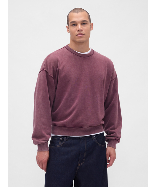 GAP（ギャップ） トレーナー スウェット ヘビーウェイト クロップド