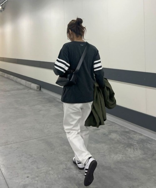 「ISOOK」 デニムパンツ M ホワイト レディース