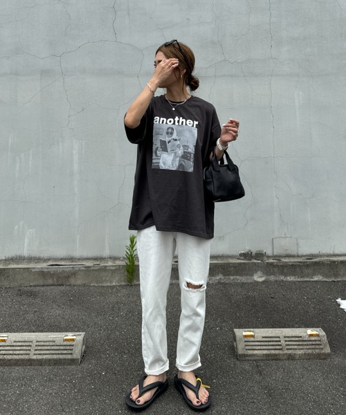 「ISOOK」 デニムパンツ M ホワイト レディース