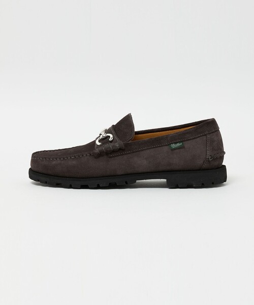 【値下‼️】パラブーツBEAMS別注ローファー ブラックスエード BEAMS F（ビームスF）【別注】CROCKETT & JONES / BRIMSTONE